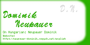 dominik neupauer business card